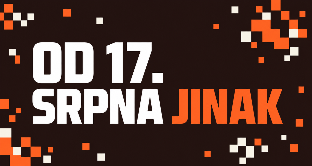Grafický cover článku o změně cílové CPA a ROAS v Google Ads od 17. srpna 2026 s pixelovým motivem v oranžových a hnědých tónech